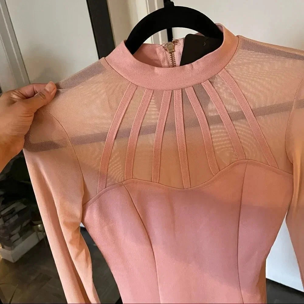 Light pink/ muave pink Bodycon dress
